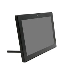 14 Inch Compact Displays for Digital Signage, 10 Point Capacitive Touch and PoE with Desktop bracket