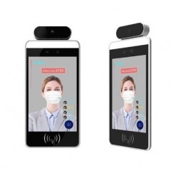 8 Inch Artificial intelligent System face recognition thermal imaging body temperature detection terminal 