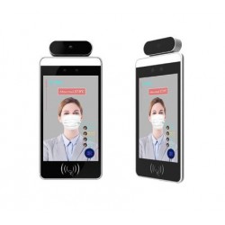 8 Inch Artificial intelligent System face recognition thermal imaging body temperature detection terminal 