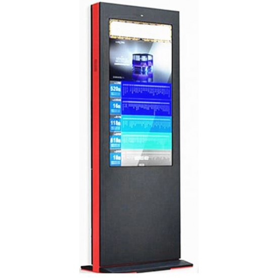 32 Inch Outdoor Kiosk: IP55 1500NITS, Air Cooling Temp Control with Android Media Player