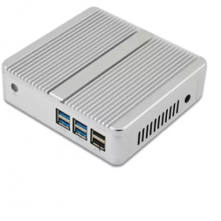 Fanless Aluminium Casing 24/7 Application or Digital Signage Media Player with Celeron Processor and Dual Full HD Graphics