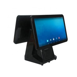 15.6" Dual Sided Screen with in built Printer, Quad-core Processor Android POS machine 