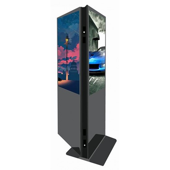 49 inch Ultra HD Professional free standing Double side kiosk, 24/7 Operational