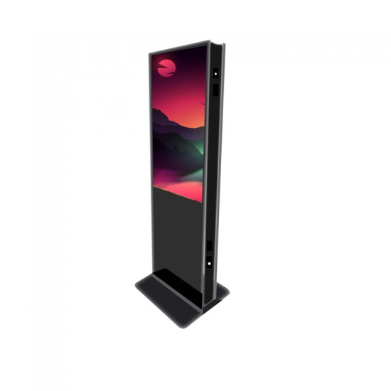 55 inch Full HD Professional freestanding Double side kiosk, 24/7 Operational