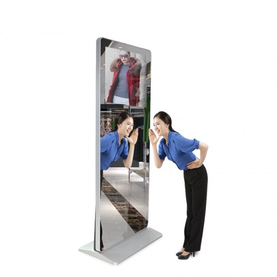 43 Inch Magic Mirror Signage Kiosk Full HD Resolution