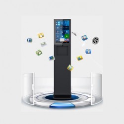 21.5 Inch hand Sanitizer Kiosk with Android Media player