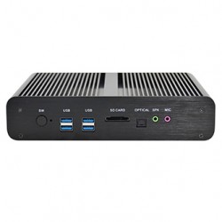 Fanless Heavy Alloy Casing 24/7 Operational Digital Signage Media Player with Celeron Processor and Dual Full HD Graphics