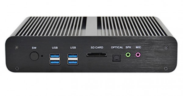 Office or Home Mini PC with Intel i7 6th Gen Processor, Fanless Heavy Alloy  Aluminium Casing, 1xUHD and 1xFHD Graphics for two Monitors