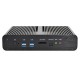 Office or Home Mini PC with Intel i3 6th Gen Processor, Fanless Heavy Alloy Aluminium Casing, 1xUHD and 1xFHD Graphics for two Monitors