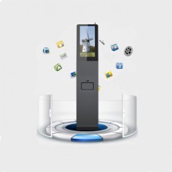 21.5 Inch hand Sanitizer Kiosk with Android Media player